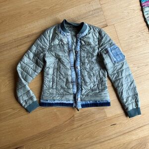 Clairval puffer and denim jacket, small